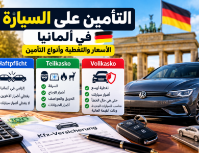 التأمين على السيارة في ألمانيا 2026: الأسعار والتغطية وأنواع Kfz-Versicherung