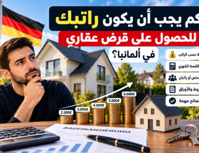 كم يجب أن يكون راتبك للحصول على قرض عقاري في ألمانيا؟