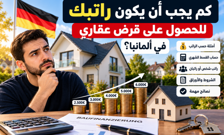 كم يجب أن يكون راتبك للحصول على قرض عقاري في ألمانيا؟