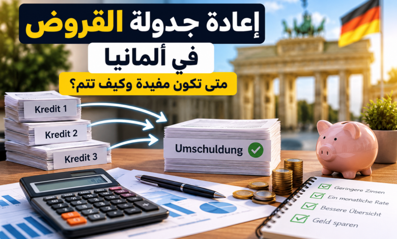 إعادة جدولة القروض في ألمانيا 2026: Umschuldung الشروط والفوائد